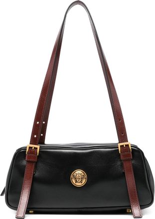 Versace Black Lambskin Rectangular Handbag