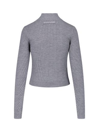 Victoria Beckham Womens Sweaters Grey Merino Wool