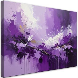 Feeby Impresi&oacute;n De Imagen Composici&oacute;n Violeta Abstracci&oacute;n Moderna 100x70