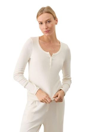 Pact Dream Rib Slim Henley Made With Organic Cotton in Cream at Nordstrom, Size Xx-Large