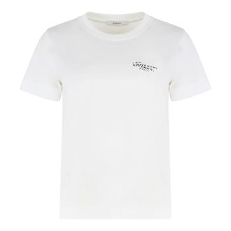 Givenchy T-Shirts, female, White, M, T-shirt in cotton with Stamp print