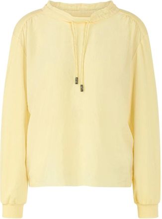 Marc Cain Camiseta de manga larga con mezcla de materiales - Tops - Mujer - Amarillo - L