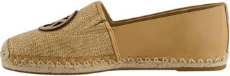 Michael Kors Kenzie Mixed-Media Espadrille - Dames - Espadrilles - Beige - 38 1/2 EU - Jute - Schoenen