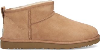 UGG Brown Classic Ultra Mini Suede Shearling Boots