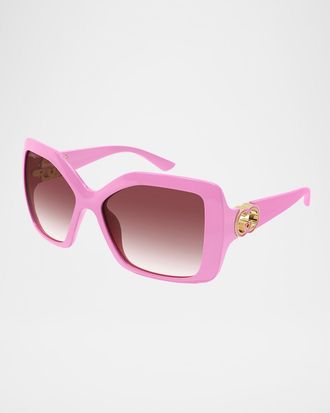 Gucci Injection Plastic Square Sunglasses