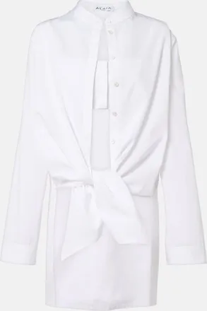 Alaia Ala&iuml;a Blusa de popel&iacute;n de algod&oacute;n