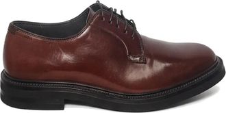 Brunello Cucinelli Derby stringate in pelle - Marrone