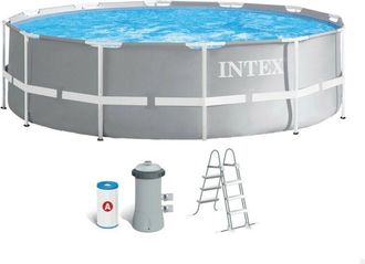 Intex Piscina Tubular Redonda Prism Frame - 366 X 99 Cm
