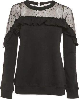 Valentino Felpa con ruches - Nero