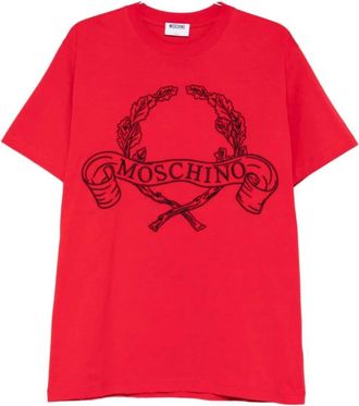 Moschino T-shirts en polos - Heren - T-shirts - Rood - S - Nylon - Tops