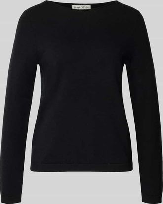 Marc O'Polo Regular Fit Strickpullover mit Schurwoll-Anteil in Black, Größe XL