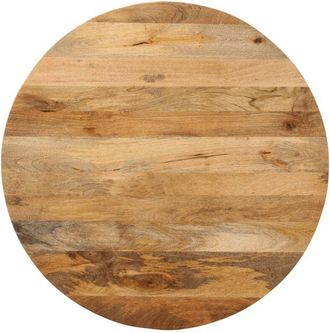 vidaXL Tablero De Mesa Redondo Madera Maciza De Mango &Oslash; 80x3,8 Cm Vidaxl