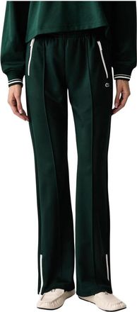 Lacoste Pantalones de ch&aacute;ndal plisados acampanados - Trousers - Mujer - Verde - 2XL