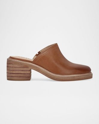 Frye 65mm Kate Leather Mules