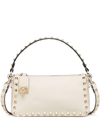 Valentino Garavani White Rockstud Small Shoulder Bag