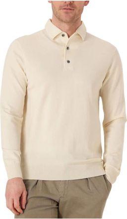 Profuomo Tops, Heren, Beige, S, Heren Polo Onepiece Sweater Vest