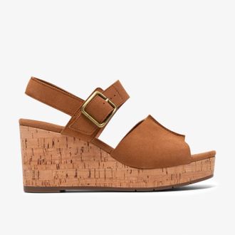 Clarks Sabina Dream Tan Suede