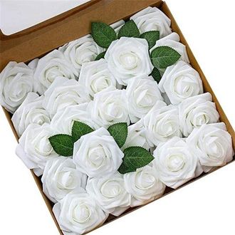 OEM Rosas Artificiales, Para El D&iacute;a De San Valent&iacute;n, El D&iacute;a De La Madre, Bodas, Baby Showers, Aproximadamente 20 Cm De Largo, 8 Cm De Di&aacute;metro