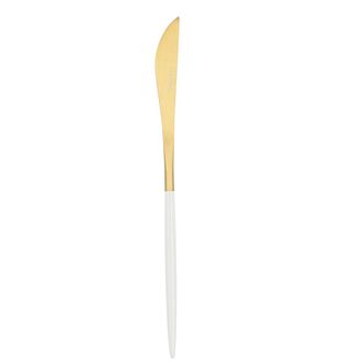 Bidasoa C12 Cuchillo Mesa Bicolor Oro-blanco Gio - Adi