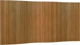 vidaXL Biombo Divisor De Bamb&uacute; Marr&oacute;n 165x400 Cm Vidaxl