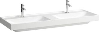 Laufen Laufen Meda Lavabo Doble, Empotrable, 1300x460mm, 1 Agujero De