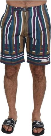 Dolce & Gabbana Multicolor Chino Shorts - Regular Fit - Heren - Korte Broeken - Veelkleurig - 3XL - Katoen - Korte Broeken