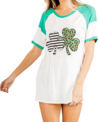 Chaser Lucky Clover Tee In White
