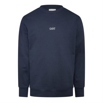 GANT Mens S Graph Crewneck in BLACK - Size X-Large