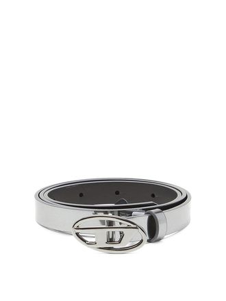 Diesel Silver leather belt