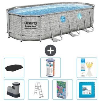 Bestway Piscina Bestway Power Steel Oval - 549x274x122 Cm - 8-piezas S602