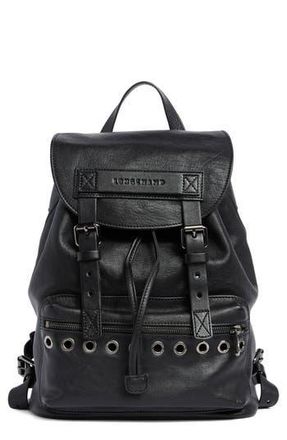 Longchamp Small 3D Rock Leather Backpack in Black at Nordstrom Rack