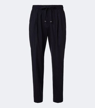 Dolce & Gabbana Pinstripe wool-blend straight pants