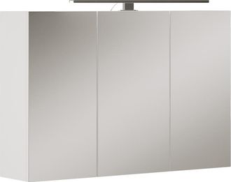Vicco Armario Con Espejo Para Ba&ntilde;o Lavio, Blanco, 90 X 60 Cm Con Iluminaci&oacute;n Led, Vicco