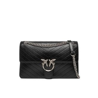 Pinko Pinko, Dames, Tassen, Zwart, Maat: ONE Size Leer