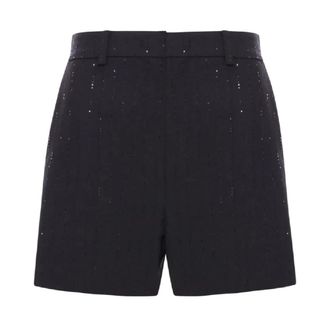 Max Mara Dames, Korte broeken, Zwart, Maat: XS Wol