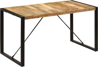 vidaXL Dining Table 55.1x27.6x29.5 Solid Mango Wood, 247420