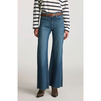 Mavi Gracie Mid Rise Flare Jeans in Dark Brushed Classic Blue at Nordstrom, Size 31 30