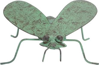 Melrose International Iron Metal Bumble Bee Garden Accent (Set of 2) - Orange