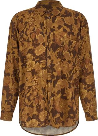 Magliano Brown Dried Flower Shirt