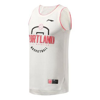 Li-Ning Athletics Sport Portland Jersey White Pink AAYR241-1