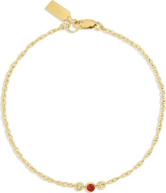 Set & Stones Birthstone Bracelet in Gold /July at Nordstrom