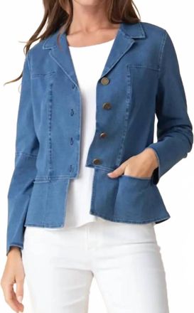 Habitat Stonewash Stretch Boyfriend Jacket In Light Denim