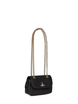 Vivienne Westwood Saffiano Leather Crossbody Bag - Black