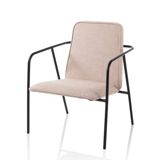 Aquadesign Sill&oacute;n de tela rosa