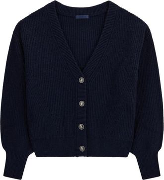 Guess Faith Cardi Sweater - Dames - Vesten - Blauw - S - Katoen - Truien & Vesten