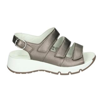 Waldl&auml;ufer Schoenen, Dames, Grijs, 38 EU, Leer, Mirka Wedge