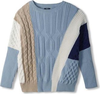 Hatley Rumi Mixed Pattern Sweater in Kentucky Blue at Nordstrom, Size X-Large