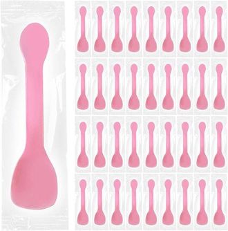 OEM Cucharas De Postre - Cucharas Para Helado - Para Fiestas - Melamina Reutilizable - 10 Cm - Rosa