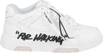 Off-white Out Of Office For Walking Graffiti Low-Top Leather Sneakers