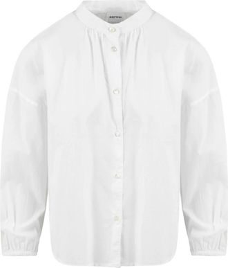 Aspesi Mod 5415 Shirt - Dames - Overhemden - Wit - S - Katoen - Overhemden
